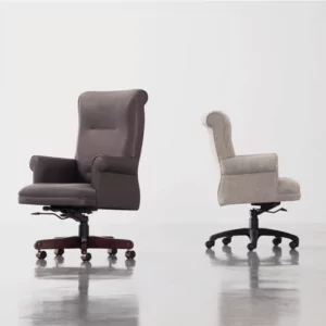 OTG 11975 Conference Executive Chair in dark and light upholstery, showcasing ergonomic design and adjustable features, ideal for office settings.
