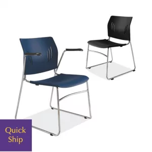 Stacked Cafe Lunchroom Chair Stool 2