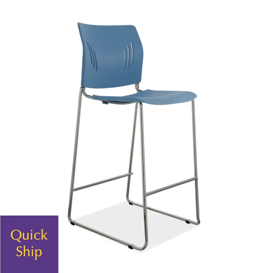 Stacked Cafe Lunchroom Chair Stool 3