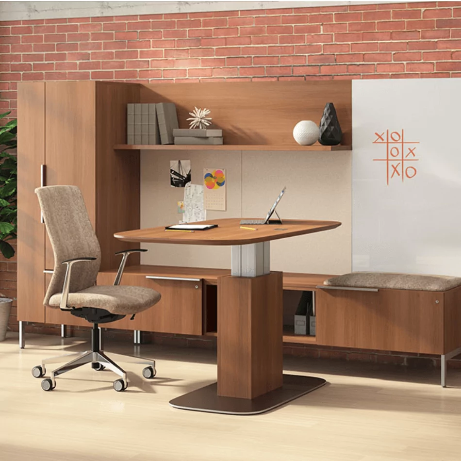 Integrated Height Adjustable Desk 3