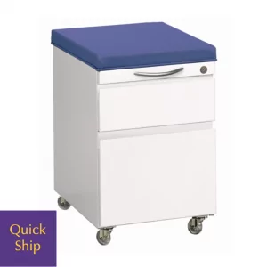 Metal Mobile Pedestal File Cushion Top