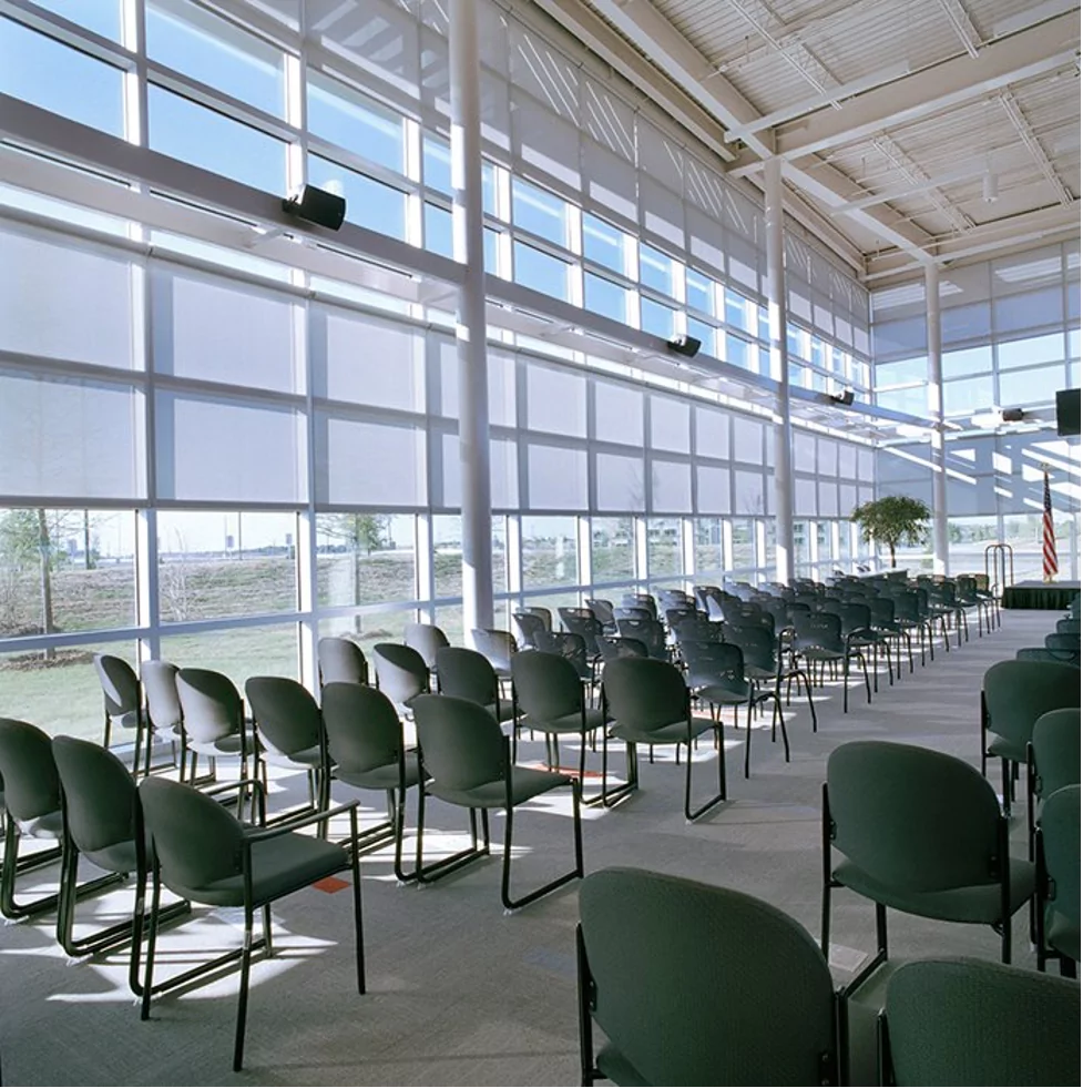 are mesh roller shades right for your office