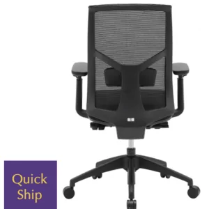 Starlight 1 office chair with mesh back and armrests, featuring "Quick Ship" label for fast delivery.